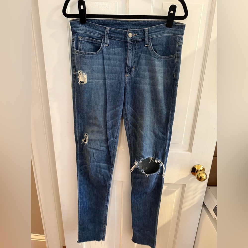 Joe's Jeans Ripped Blue Skinny Jeans